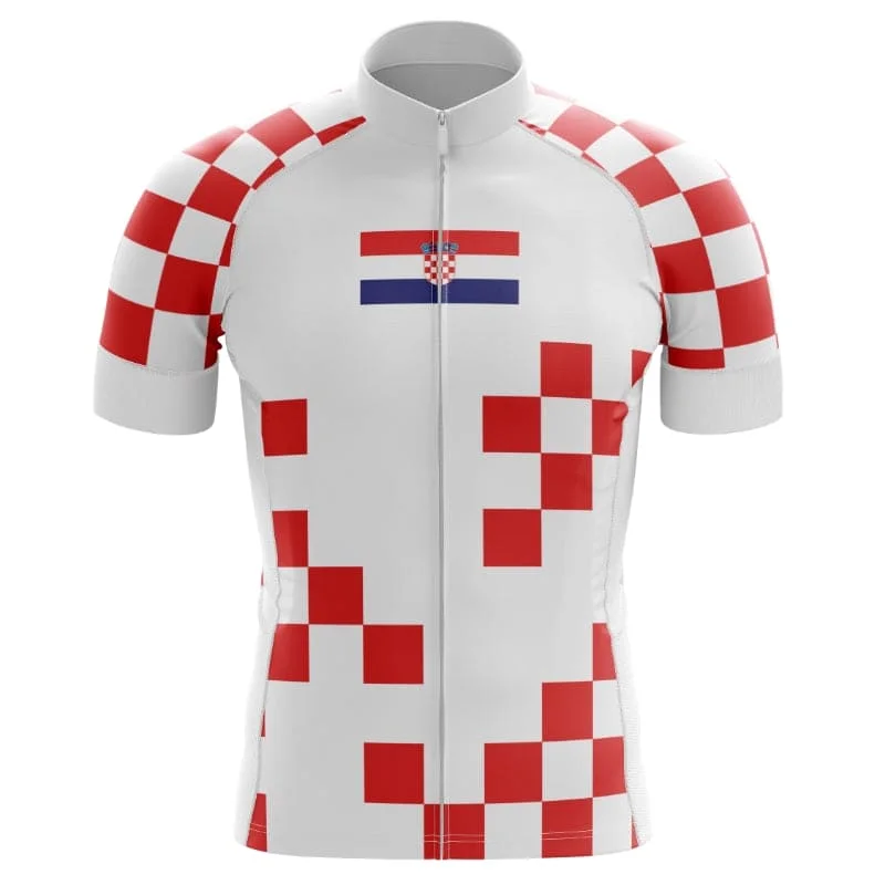 Croatia Cycling Jersey (2024 Football Inspired) Pullover Hoodie Sweatshirt