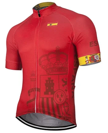 Spain Cycling Jersey Lightweight Hooded Sweatshirt