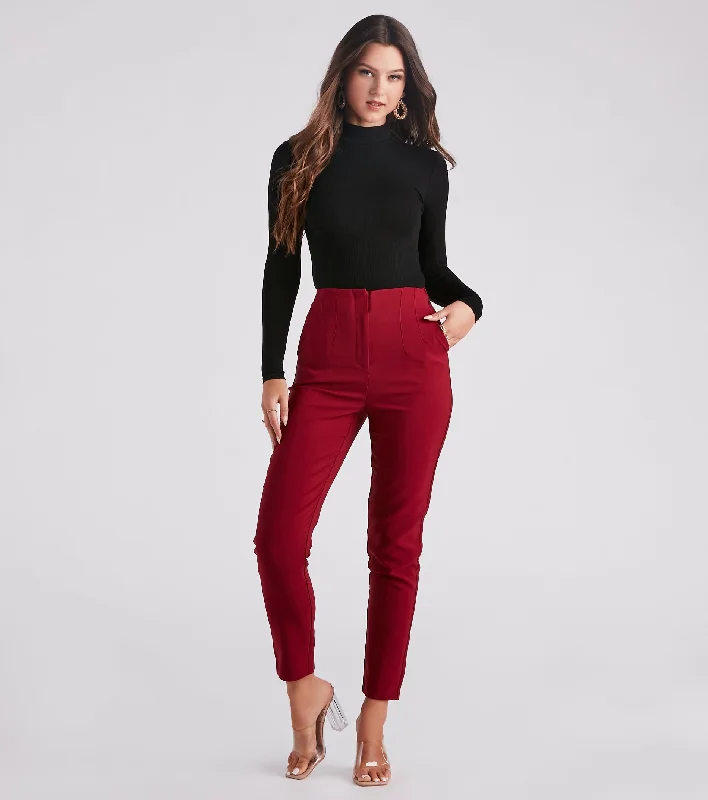 Tapered And Chic Trouser Pants