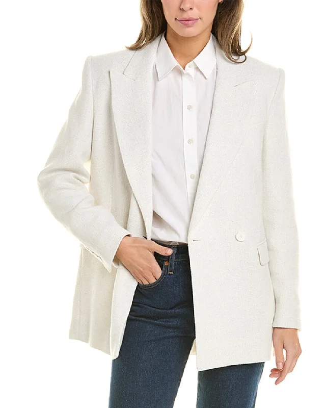 IRO Yarita Linen-Blend Jacket Tweed Blazer Outfit