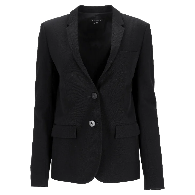 Theory Matilda Blazer in Black Wool Stylish Women’s Blazer