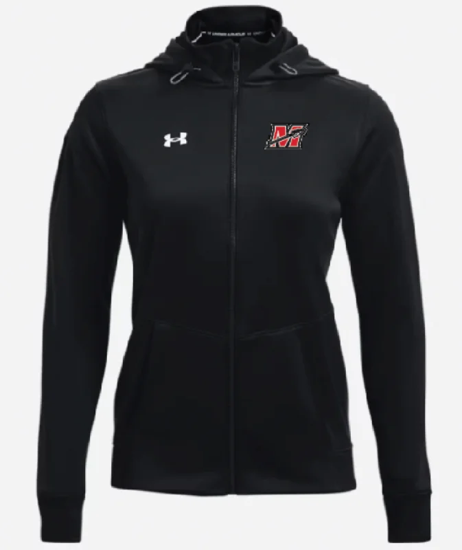 Ladies Under Armour Black Storm Fleece Full-Zip