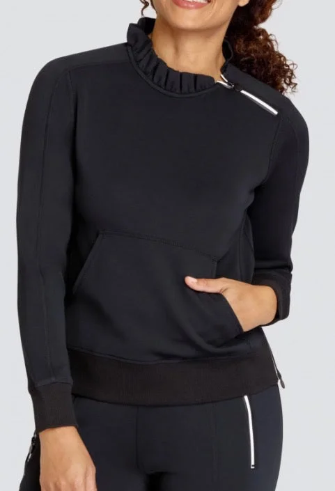 New Tail Activewear Condoleezza Noir Pullover - Black MSP$84