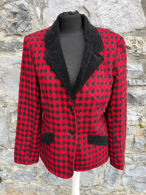 Women's lightweight jackets80s red check jacket uk 10-12 Women's lightweight jackets