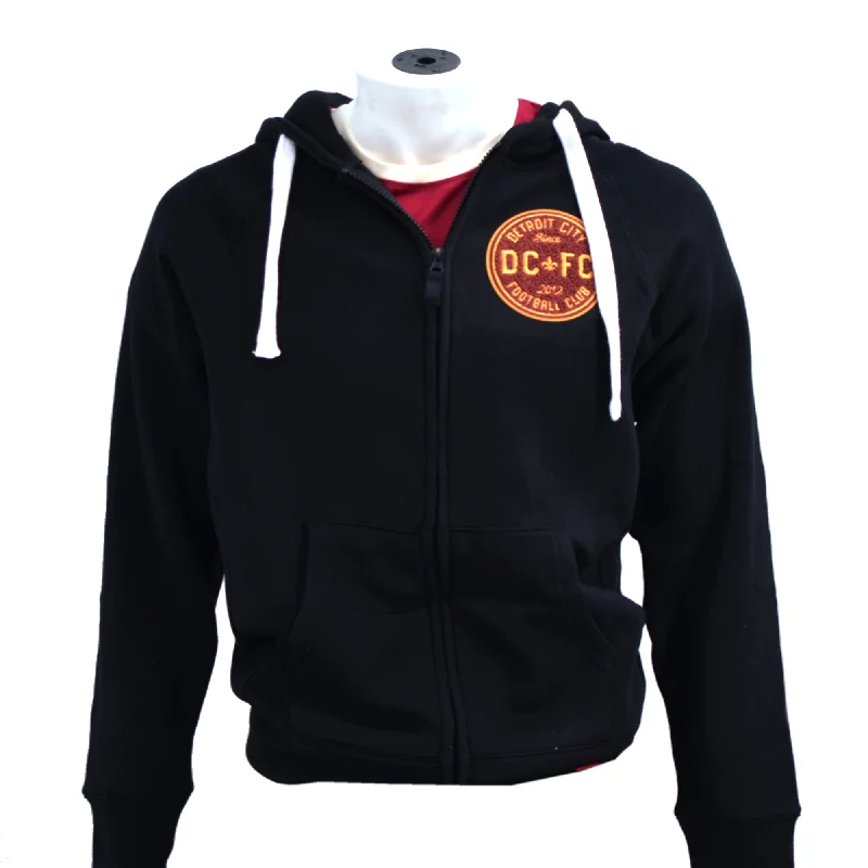 DCFC Sportiqe Cheneille Full Zip- Black