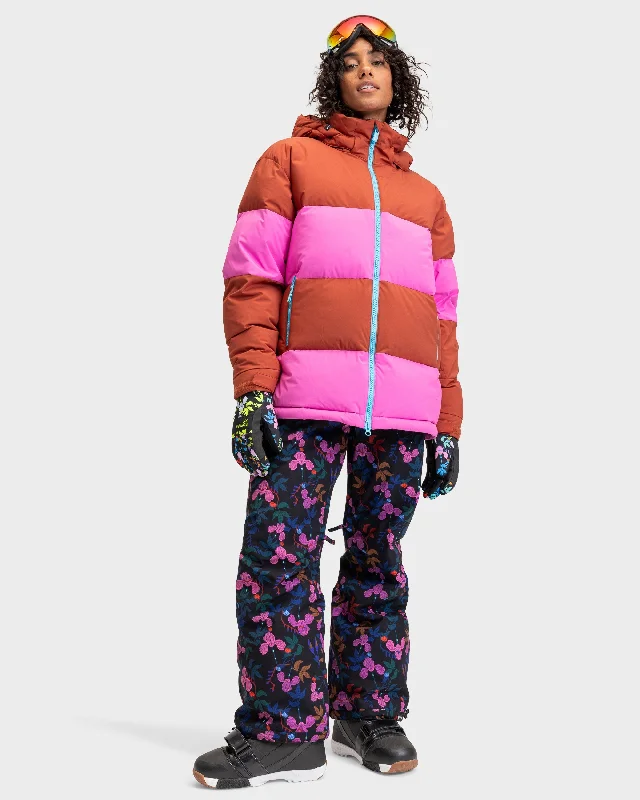 Women's must-have jacketsWomens Roxy X Rowley Block Puffer Snow Jacket Women's must-have jackets