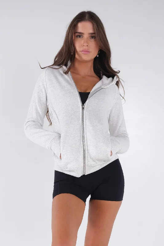 Women's best-selling jacketsPower Zip Up Hoodie - Grey Marl Women's best-selling jackets