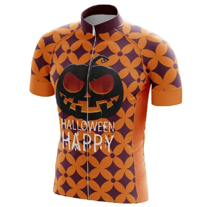 Halloween Happy Cycling Jersey Cozy Hoodie Pullover