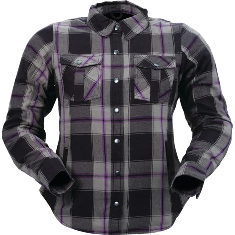 Z1R Ashwood Flannel Women's Button Up Long-Sleeve Shirts