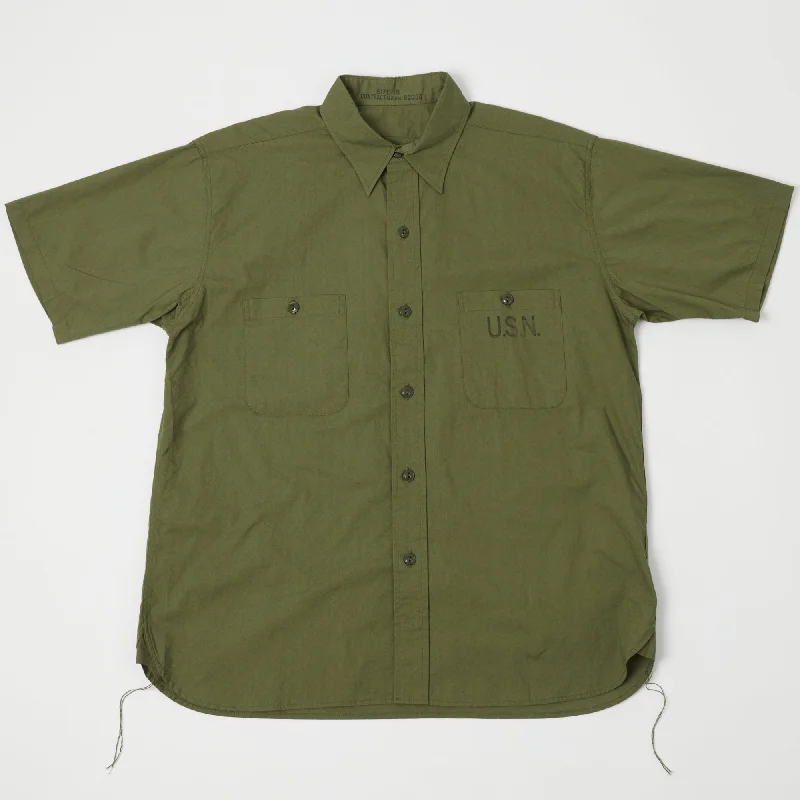 Buzz Rickson's BR38400 N-3 S/S Utility Shirt - Olive