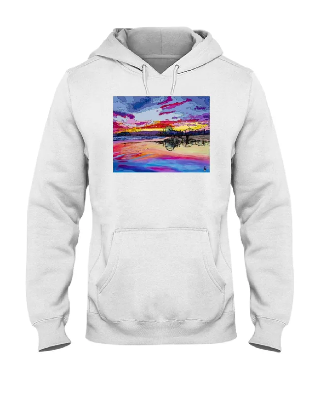 Santa Monica Pier 2 - Hoodie Cozy Hoodie Pullover