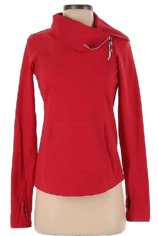 Women's Jofit Red Asymmetrical Zip Golf Pullover MSP$100