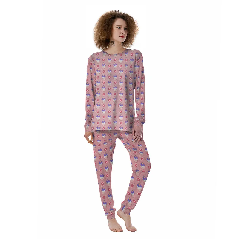 Best pajama sets for honeymoonDonut Girly Unicorn Print Pattern Women's Pajamas Best pajama sets for honeymoon