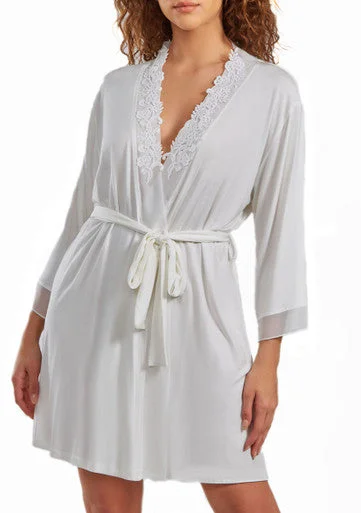 Jogger pajama setsTyler Lace Robe with Mesh Trimmed Sleeves and Self Tie with Sash Jogger pajama sets