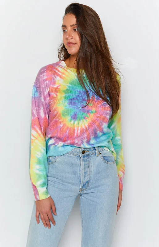 Sporty sweatersLove You Different Tie Dye Sweater Rainbow Sporty sweaters