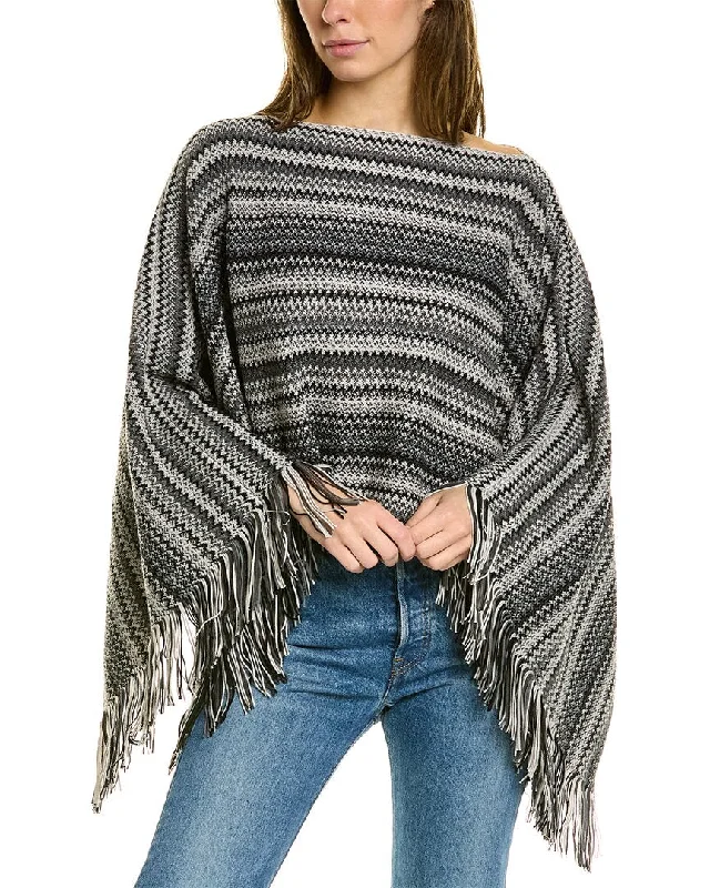 Gucci sweatersMissoni Wool-Blend Poncho Gucci sweaters