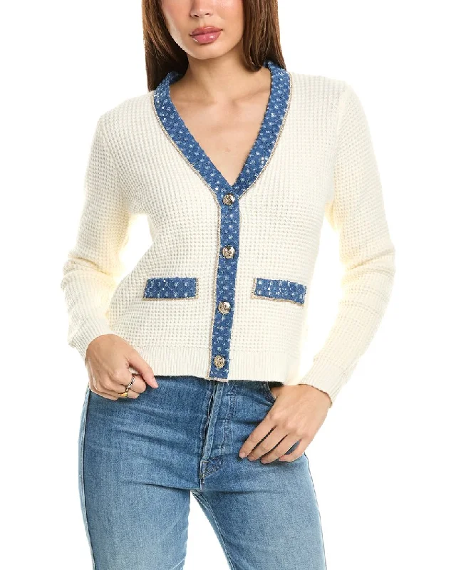 Spring sweatersNanette Nanette Lepore Waffle Knit Cardigan Spring sweaters