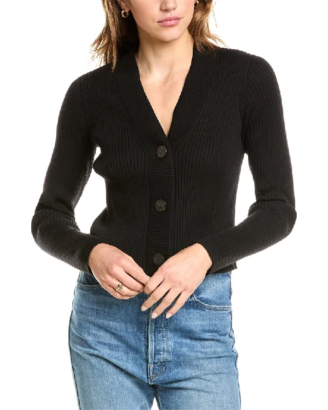 Work sweatersVince Ribbed Wool Cardigan Work sweaters