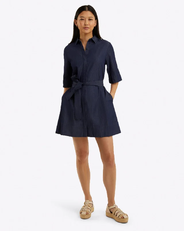 Winter mini dressesRiley Mini Shirtdress - Chambray Winter mini dresses