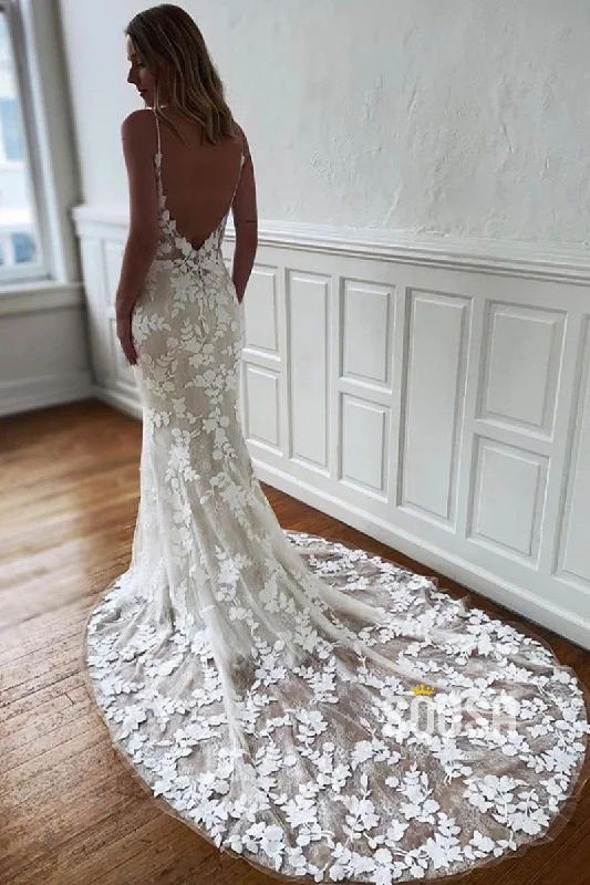 Best wedding dresses for curvy bridesVintage Embroidery Lace Mermaid Wedding Dress Bohemian Bridal Gown QW2700 Satin Wedding Dress