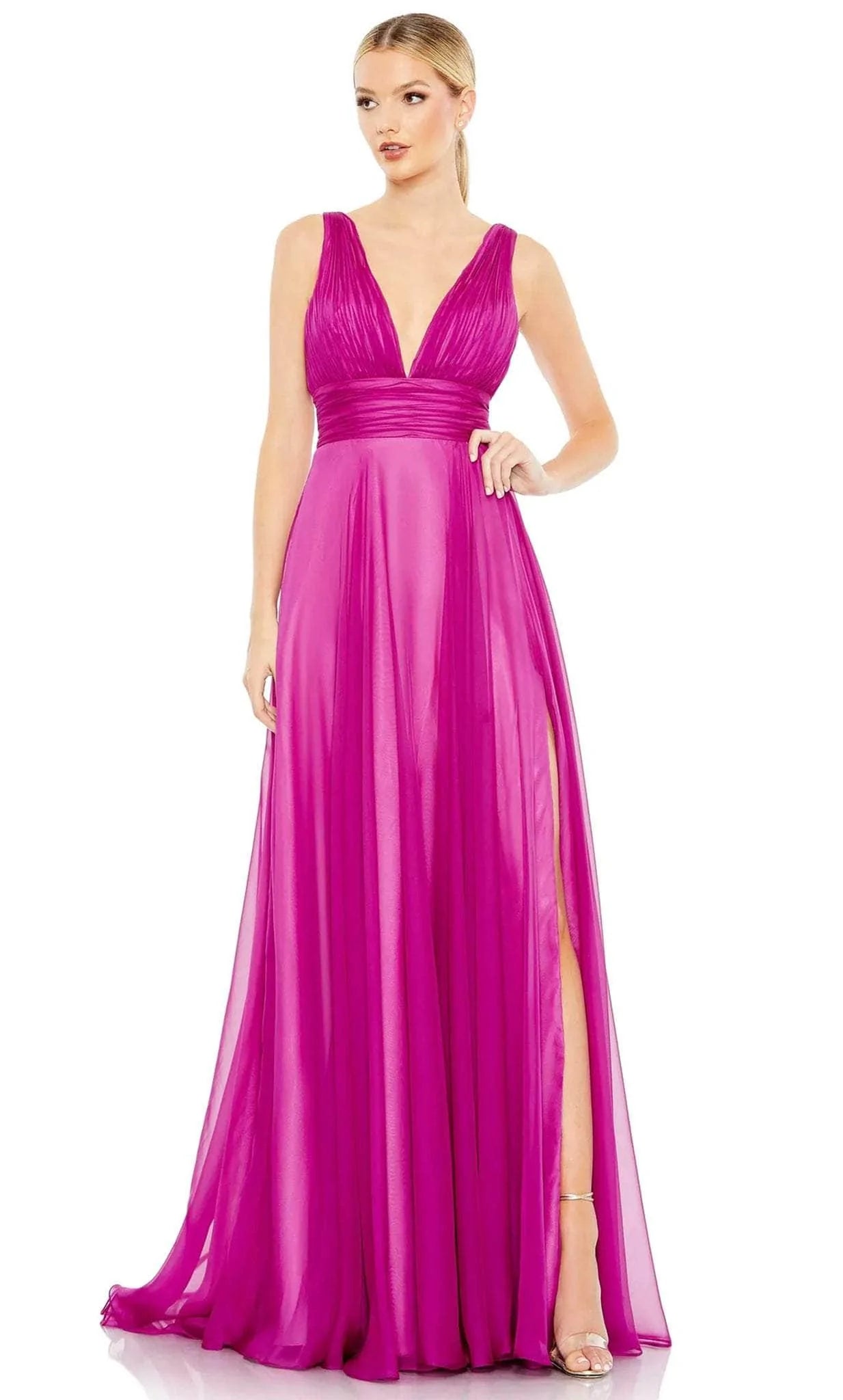 Cotton party dressesIeena Duggal 68134 - Ruched Chiffon Bridesmaid Gown Sequin party dresses