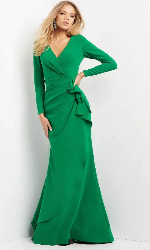 Bodycon maxi dressesJovani 06995 - Long Ruffle Draped Mother of the Groom Dress Flowy maxi dresses