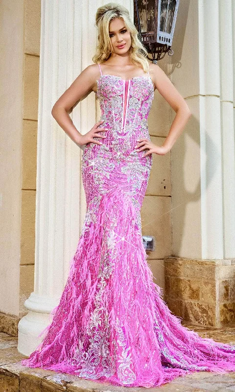 Graduation party dressesPortia and Scarlett PS24254 - Plunging Sweetheart Appliqued Prom Gown Holiday party dresses