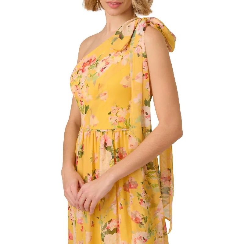 Best floral dresses for casual outingsAdrianna Papell Womens Floral One Shoulder Evening Dress Best floral dresses for casual outings