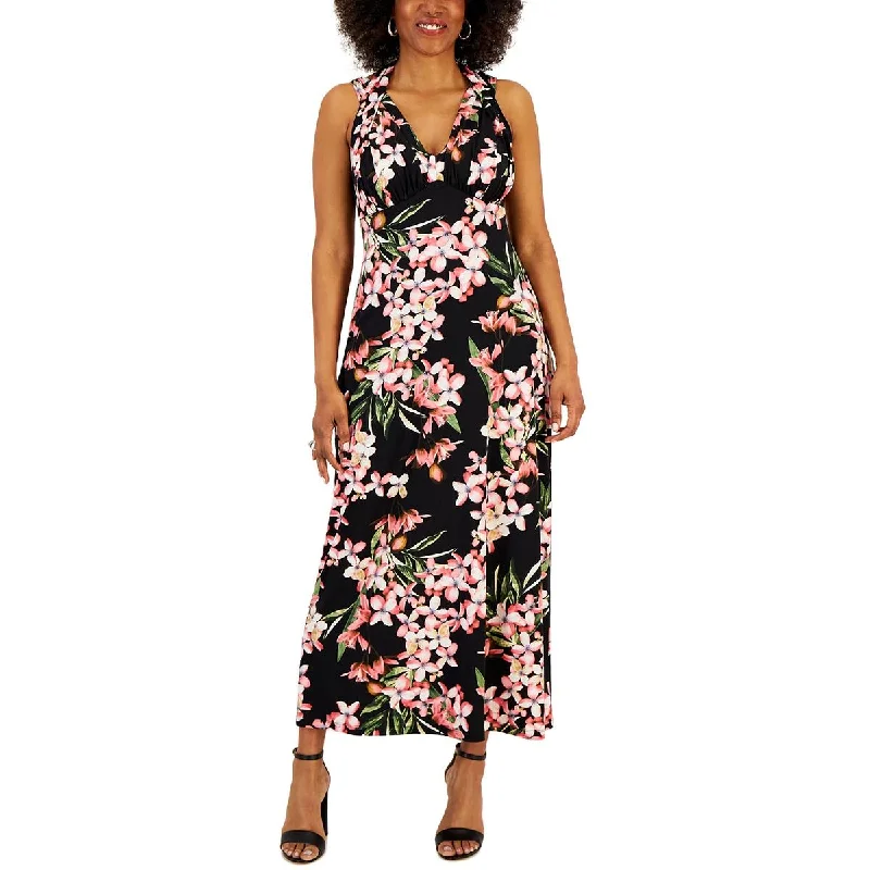 Birthday floral dressesConnected Apparel Womens Petites Floral Long Halter Dress Birthday floral dresses