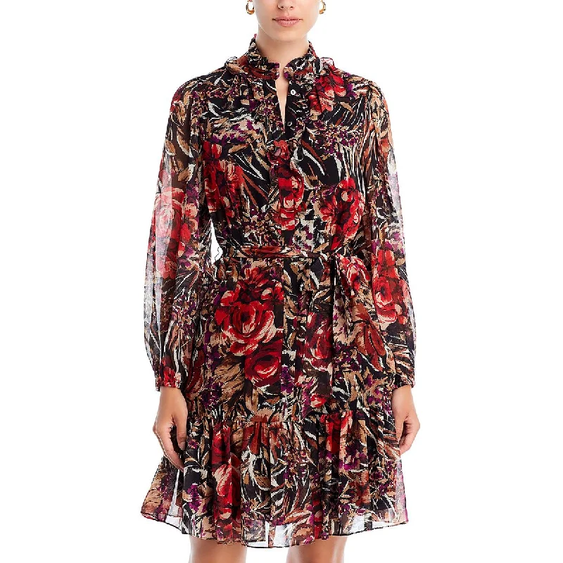 Lace floral dressesKobi Halperin Womens Sami Chiffon Floral Fit & Flare Dress Lace floral dresses