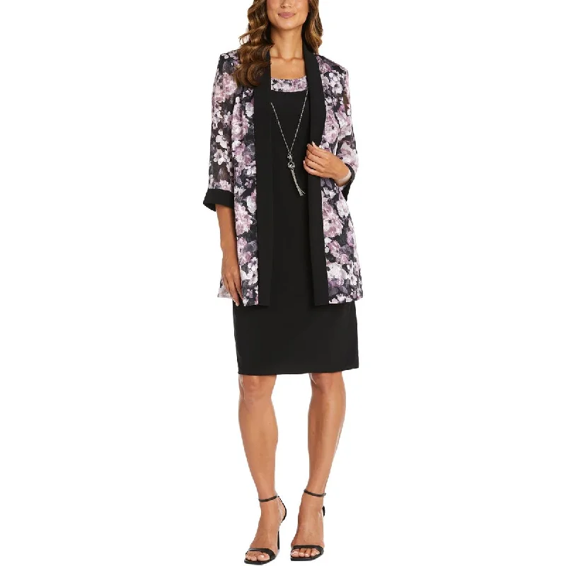 Designer floral dressesR&M Richards Womens Petites Floral Print Jacket Two Piece Dress Designer floral dresses