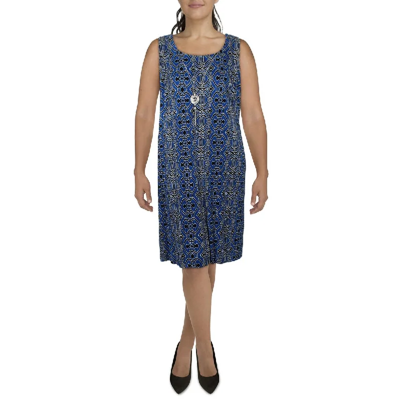 Comfortable floral dresses for everyday wearR&M Richards Womens Plus Knee-Length Printed Sheath Dress Comfortable floral dresses for everyday wear