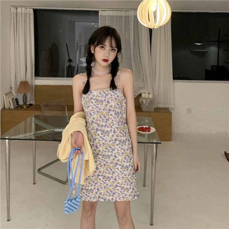 Best floral dresses for casual outingsWomen's Dresses Japanese Harajuku Vintage Ladies Ulzzang Lazy Floral Dress Female Korean Kawaii Cute Clothing For Women Best floral dresses for casual outings