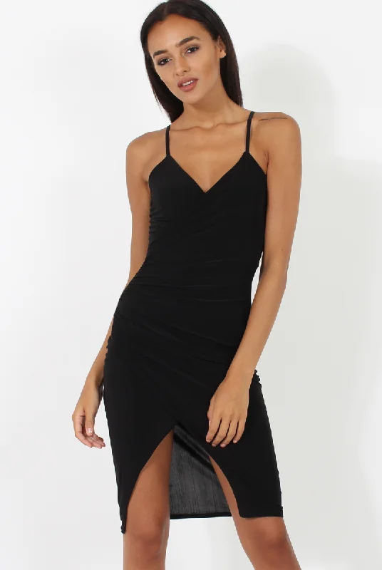 Stretchy unclassified dressesBlack Wrap Around Dress - Kesha Stretchy unclassified dresses