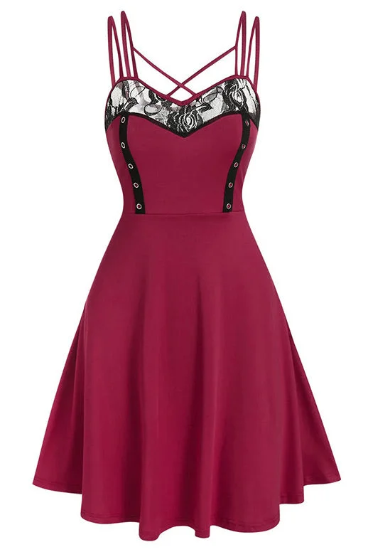 Bold pattern unclassified dressesBurgundy A-Line Sleeveless Homecoming Dress Bold pattern unclassified dresses