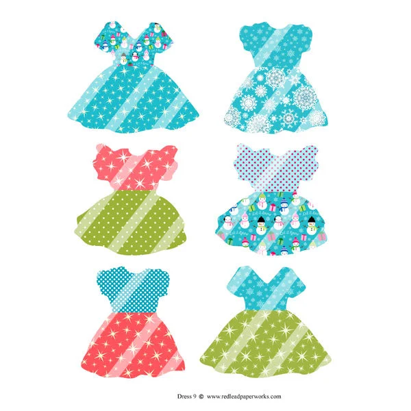 Flowy unclassified dressesChristmas Dresses Collage Sheet 9 Flowy unclassified dresses