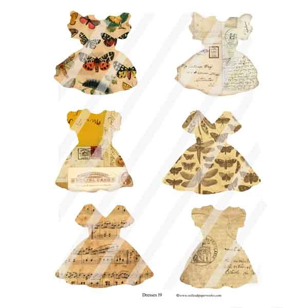 Wrap unclassified dressesCollaged Dresses Collage Sheet 19 Wrap unclassified dresses