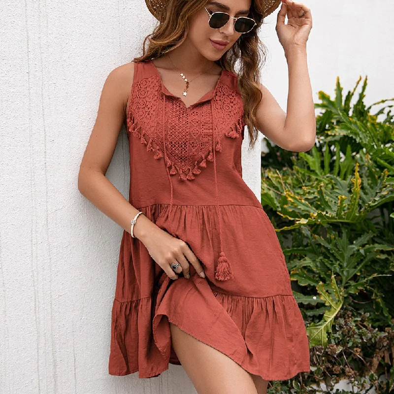 Elegant unclassified dressesConservative Tassel Dress Elegant unclassified dresses