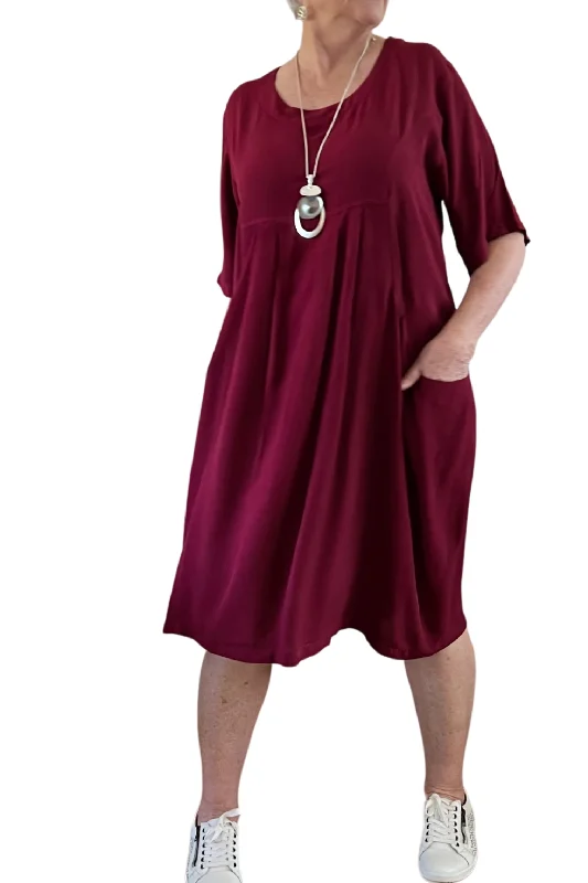 Open-back unclassified dressesDress Isabella - Claret Open-back unclassified dresses