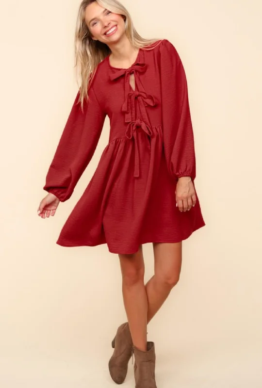 Lightweight unclassified dressesFor The Love of Fall Bow Dress Lightweight unclassified dresses