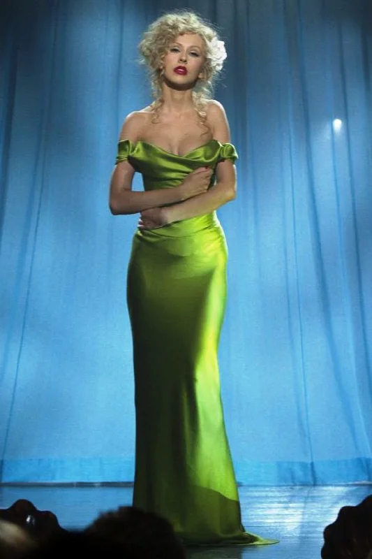 Spring unclassified dressesGreen Evening Dress In Burlesque Inspired By Christina Aguilera Spring unclassified dresses