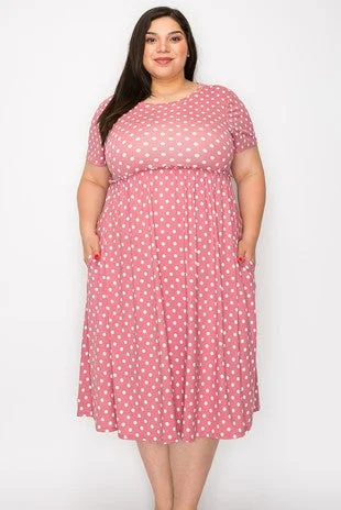 Best-selling unclassified dressesLight Heathered Red Polka Dot Dress Best-selling unclassified dresses