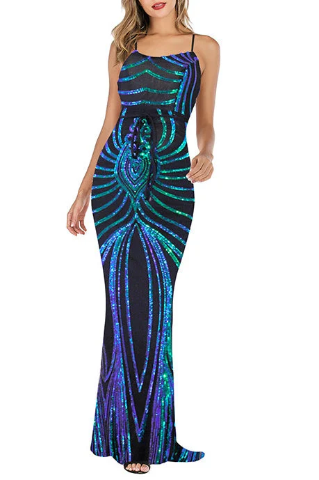 Bold pattern unclassified dressesSexy Backless Sparkly Mermaid Formal Evening Dresses Bold pattern unclassified dresses