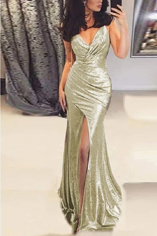 Open-back unclassified dressesSleeveless Slit Mermaid Prom Dress Open-back unclassified dresses