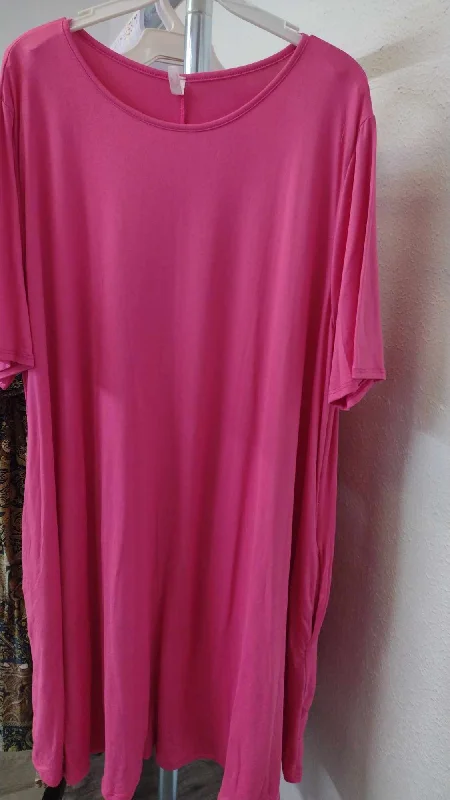 Casual chic unclassified dressesSolid All Pink Dress Casual chic unclassified dresses