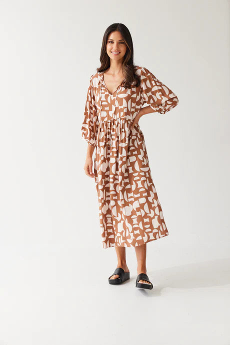 Sequin unclassified dressesTuesday Label Odette Dress - Desert Geo Sequin unclassified dresses