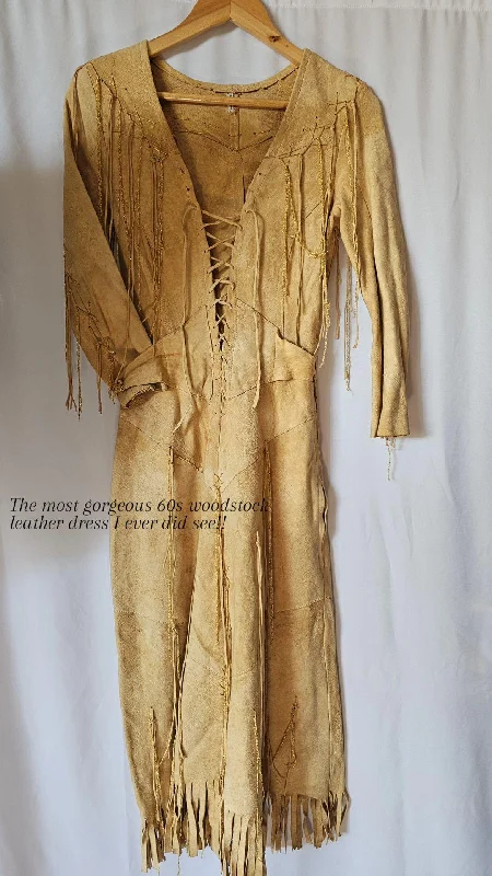 Popular unclassified dressesVintage 1960s Genuine Suede Fringe Dress | Size xxs Small (AUS 6-7) woman Popular unclassified dresses