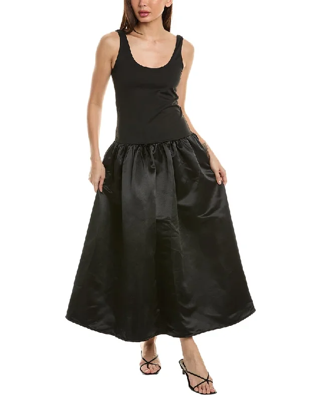 Avantlook Drop-Waist Maxi Dress Ruffled Maxi Skirt