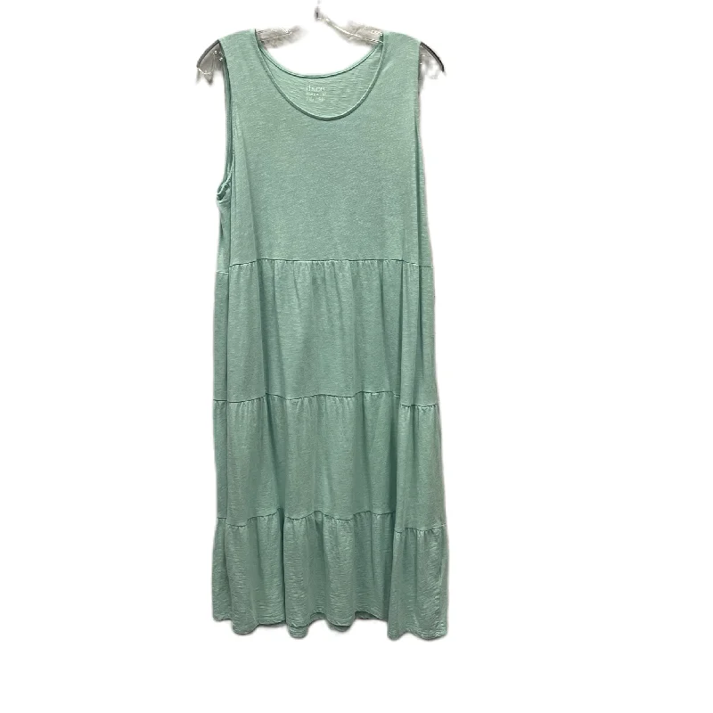 Dress Casual Midi By Denim And Company In Green, Size: Lp Bohemian Midi Skirt