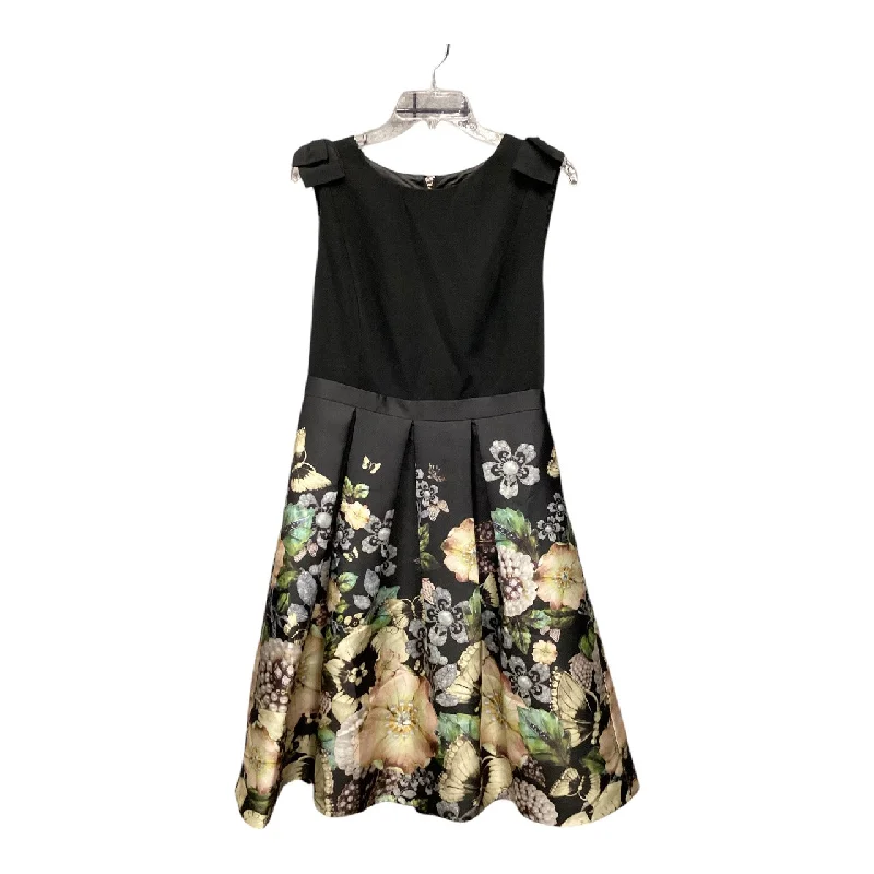 Dress Party Midi By Ted Baker In Floral Print, Size: 12 Midi Skirt Chic